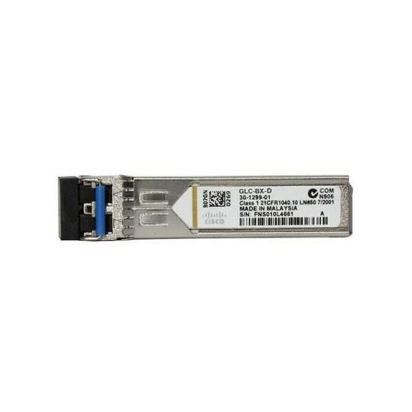 GLC-BX-D, Cisco 1000BASE-BX10 Downstream SFP Transceiver Module