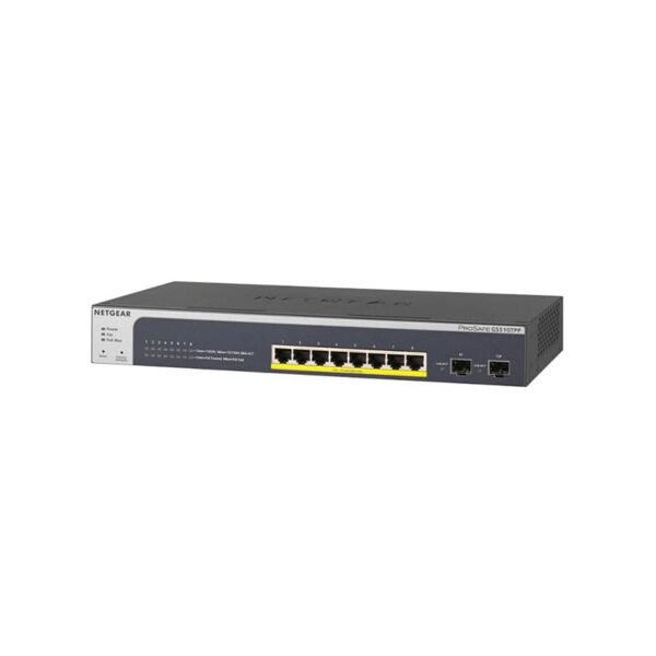 GS510TPP-100NAS Netgear ProSAFE 8-Port PoE+ Gigabit Smart